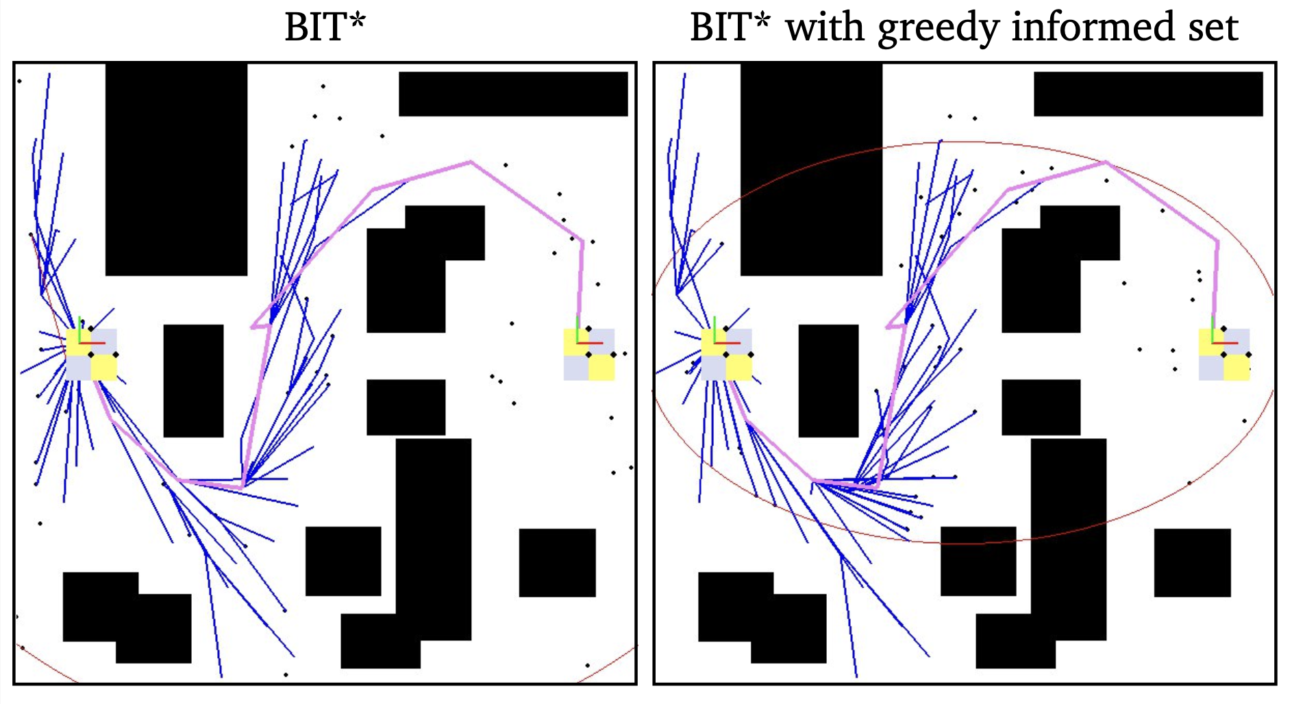 Energy Efficient Path Planning of Reconfigurable Robots in Complex Environments