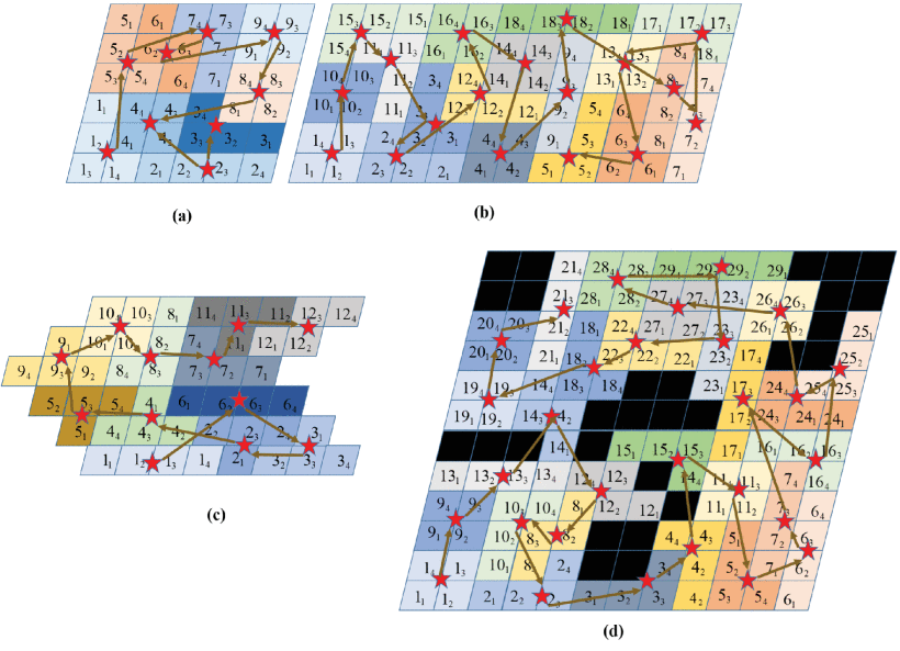 Reinforcement Learning-Based Energy-Aware Area Coverage for Reconfigurable hRombo Tiling Robot