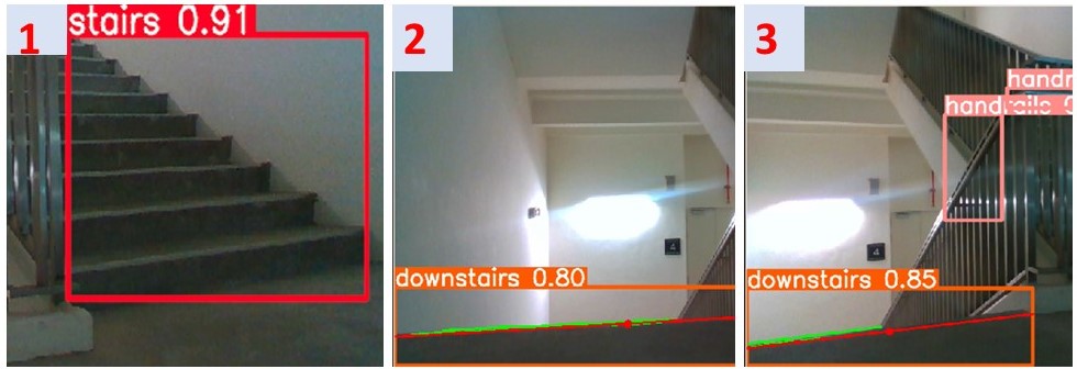 An Autonomous Descending-Stair Cleaning Robot with RGB-D based Detection, Approaching, and Area coverage Process